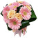 bouquet of roses and gerberas. Colombia