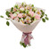 bouquet of lisianthuses carnations and alstroemerias. Colombia