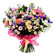 bouquet of roses, lisianthuses and alstroemerias. Colombia