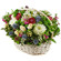 basket of chrysanthemums and roses. Colombia