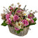 floral arrangement in a basket. Colombia