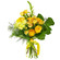 Yellow bouquet of roses and chrysanthemum. Colombia