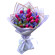 bouquet of tulips and irises